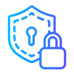 lock gradient icon