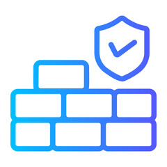 firewall gradient icon