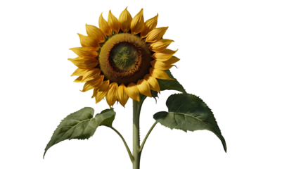 Sunflower without background