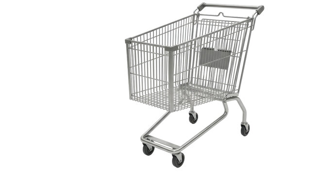 Isolated Shopping Cart