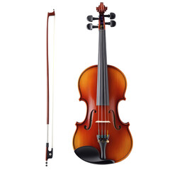 Classical Violin Bow on transparent background