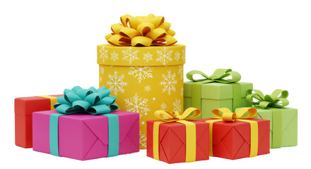 Obraz premium Isolated Gift Boxes