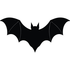 Bat silhouette isolated on white background
