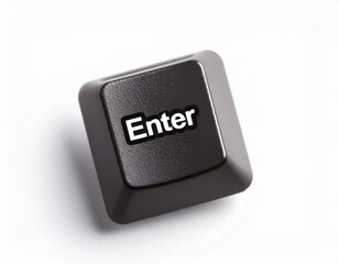 Enter keyboard button on White Background