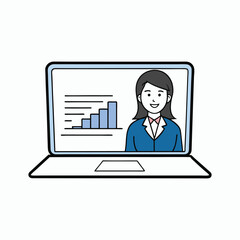 business man and laptop