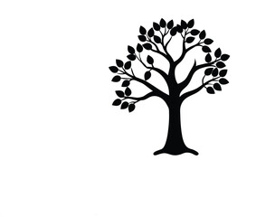 Obraz premium vector tree silhouette