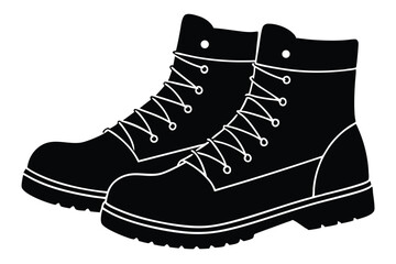 winter boots vector icon