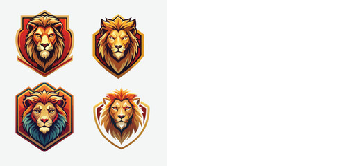 Fototapeta premium Portrait of lion head