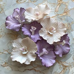 Pearl white flowers with soft texture high resolution photo