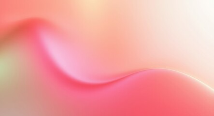 Grainy gradient abstract background,  a soft gradient of pinks and peaches creating a gentle wave like abstract shape