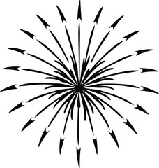 Obraz premium fireworks silhouette vector designs 16