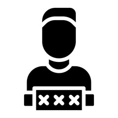 Mugshot line icon
