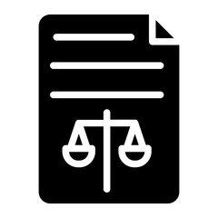 Court Order line icon