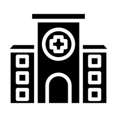 Obraz premium Hospital line icon