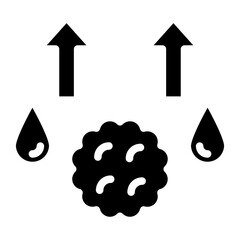 Cholesterol line icon