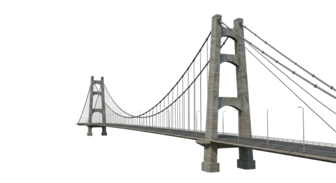 Isolated Suspension Bridge