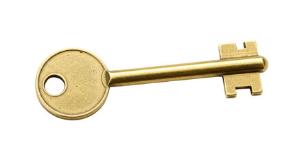 Isolated Antique Key