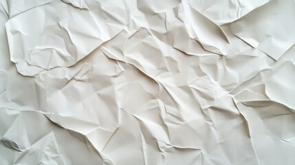 Obraz premium the texture of white crumpled paper 