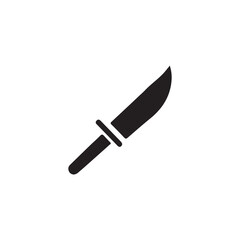Simple Vector Illustration of a Knife.A clean, minimalist vector graphic of a knife.