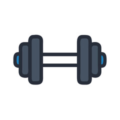 Dumbbell Weight For Fitness Training Icon Design