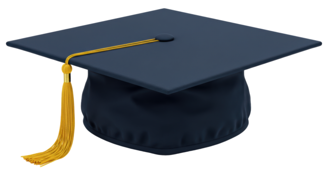 Isolated Graduation Cap