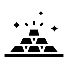 Gold Ingots line icon