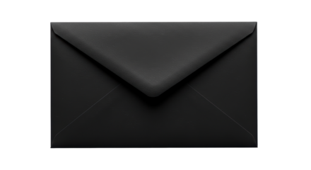 Isolated Black Envelope