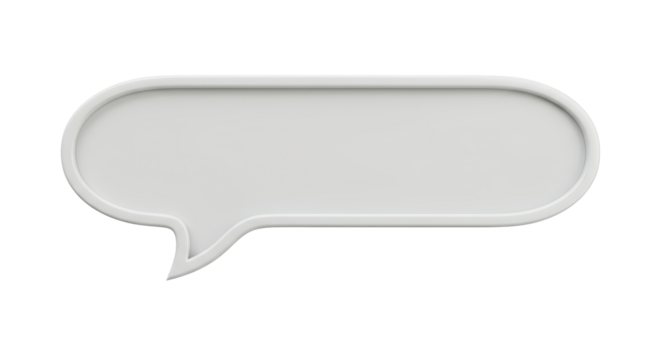 Isolated Speech Bubble