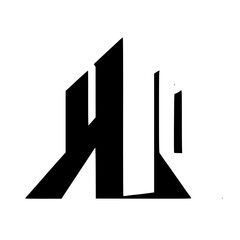 Abstract Architectural Composition in Black and White