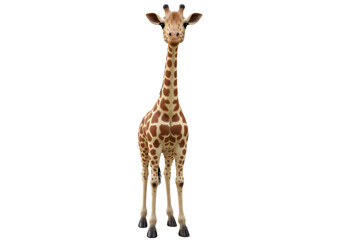 Obraz premium Isolated Baby Giraffe Standing Graceful Tall Animal