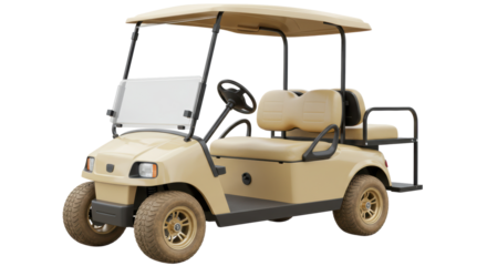 Isolated golf cart