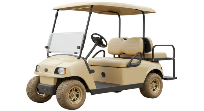 Isolated golf cart