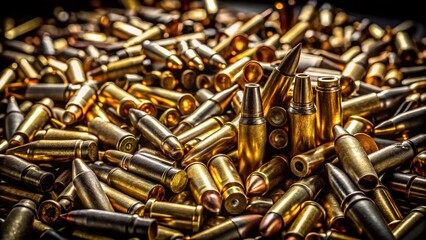 Low Light Photography: Assorted Ammunition & Spent Casings Pile