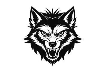 wolf head vector