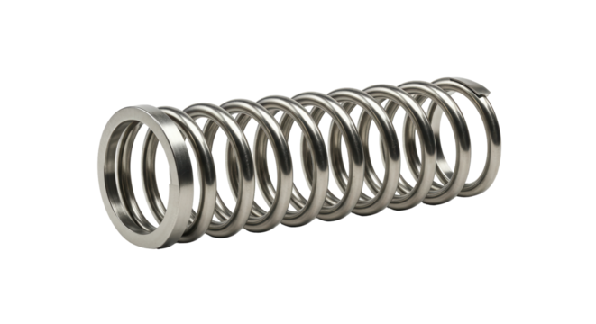 Isolated Metal Spring
