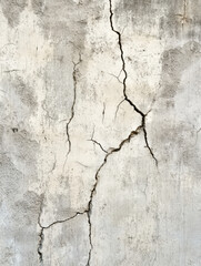 Obraz premium Cracked Concrete Texture: A close-up view of a weathered concrete wall, with intricate patterns of cracks snaking across the surface, creating a raw and textural backdrop. 