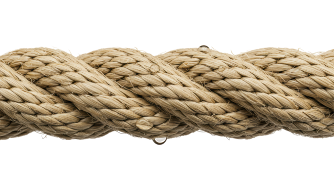 Isolated Natural Fiber Rope Detail
