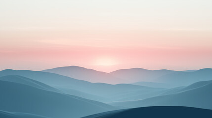 Obraz premium Landscape-oriented abstract background with soft pastel gradients