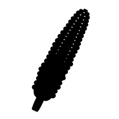 Silhouette of a Corn Cob or Similar Spiral Shaped Object