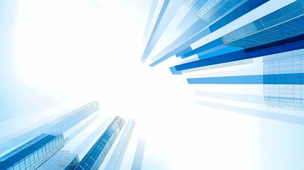 Obraz premium Abstract Blue Geometric Design With White Background