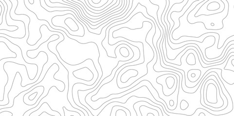 Fototapeta premium Topographic map. Geographic mountain relief. Abstract lines background. Contour maps. Vector illustration