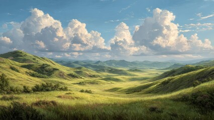 Obraz premium Realistic Landscape Painting Vibe