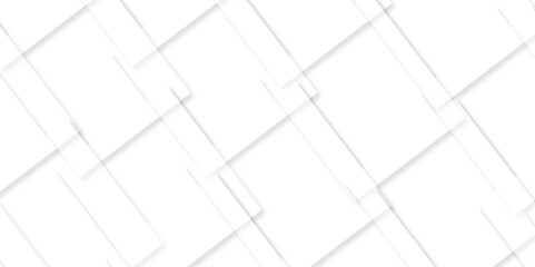 Vector white and gray overlap triangle geometric technology pattern. minimal rectangle arranged white lines transparent web square background layers. overlap web presentation