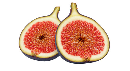 Isolated Fig Halves