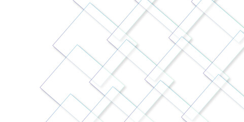 Vector white and gray overlap triangle geometric technology pattern. minimal rectangle arranged white lines transparent web square background layers. overlap web presentation