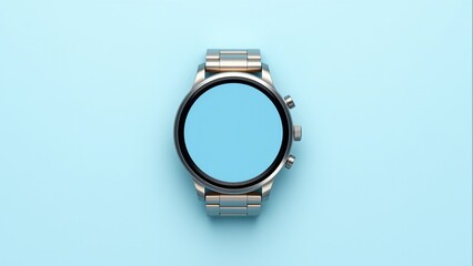 Fototapeta premium Smartwatch Mockup with Blank Screen for Brand Customization