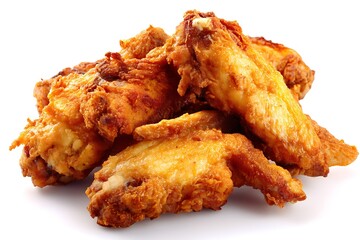 delicious fried chicken wings isolated graphic 
