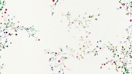   White wall adorned with colorful floral designs