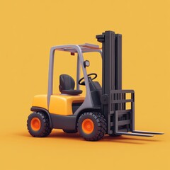 Animated forklift, simple design
