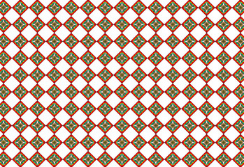 classic retro pattern tile colorful vintage.tile flower pattern check board, seamless plaid pattern vector. Retro tile interior background.
